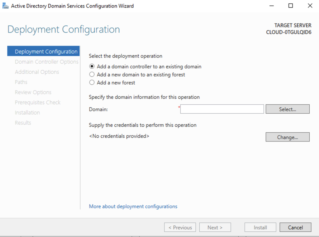 Active Directory 2022 - Deployment Configuration